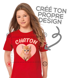 T-shirt  personnalisé  - Votre design unique - À partir de 12,26€