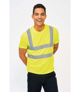 Tee-Shirt Bandes Haute Visibilité Personnalisable - Printee shirt